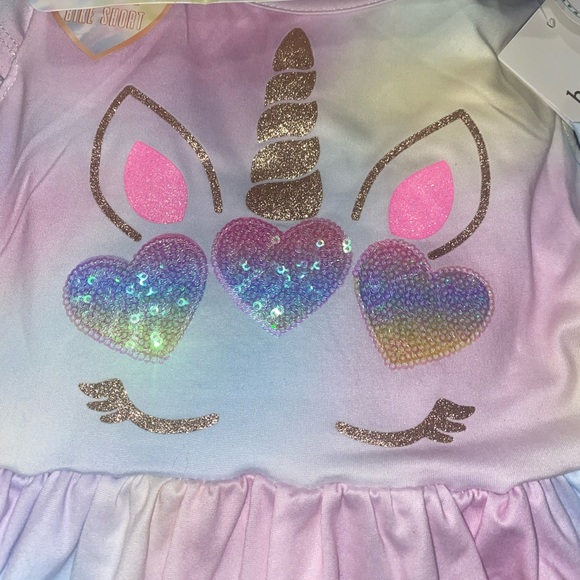 🦄2T unicorn dress set, 3 pieces, new with tag, unicorn outfit, girls 2T - Picture 12 of 12